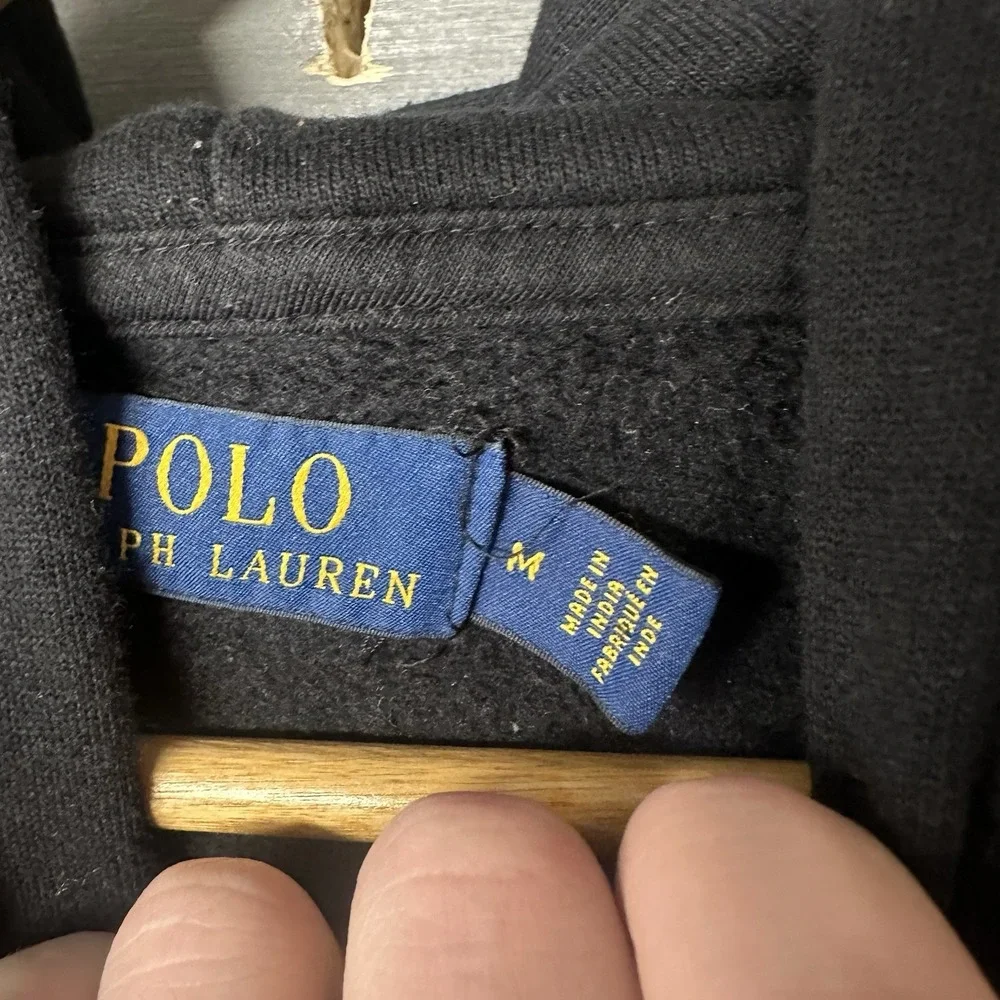 Polo Ralph Lauren Hoodie Mens M‎ Blue Pullover 1967 Long Sleeve Graphic Logo